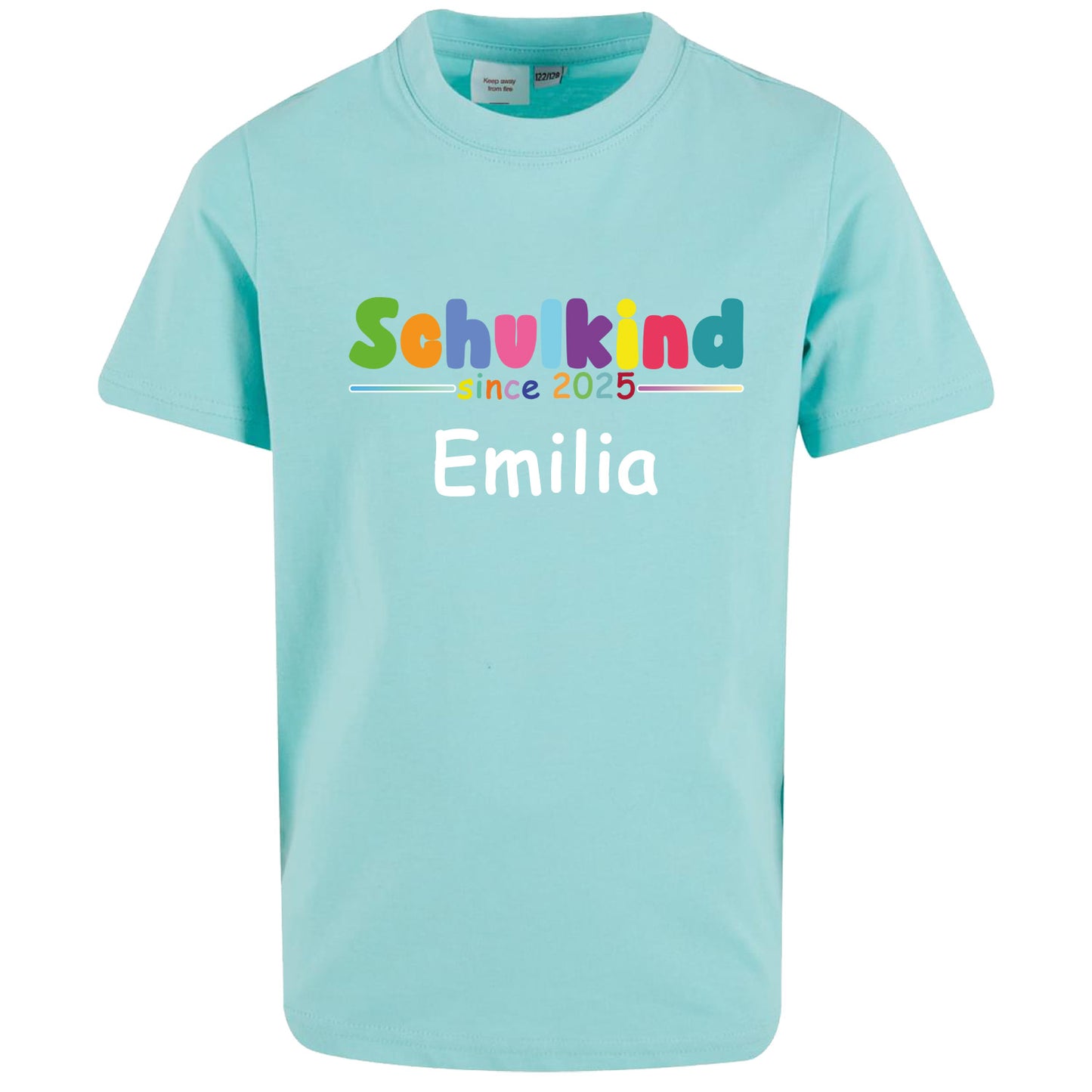 Kids T-Shirt -  Schulkind 2025 Bunt mit Namen