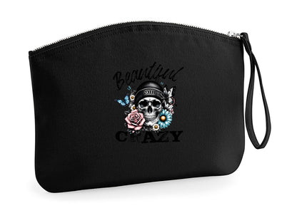 Kosmetiktasche - Beautiful Crazy Skull