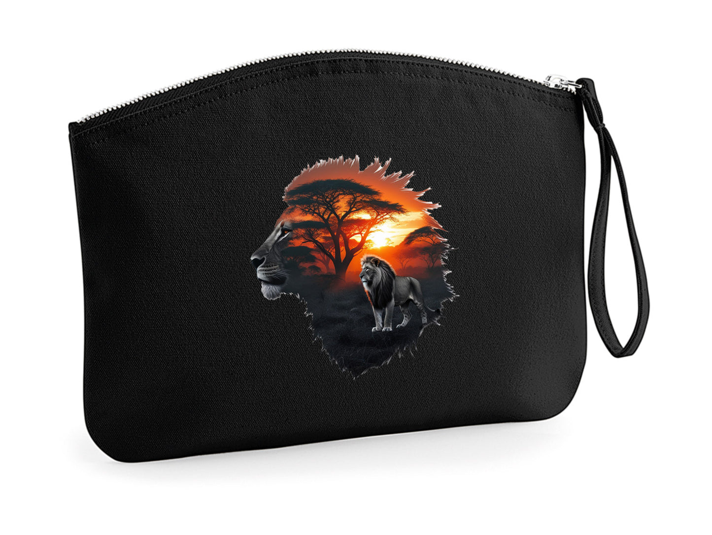 Kosmetiktasche - Löwe - Nicht aufgeben