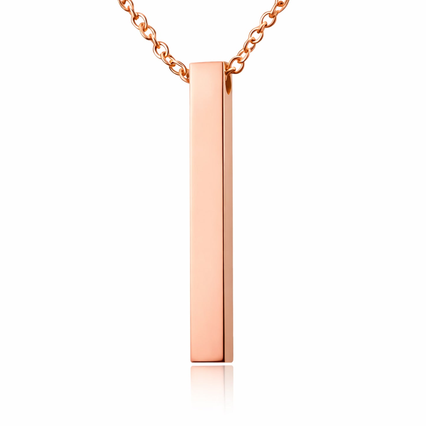 Personalisierte Stab Edelstahl Kette mit Namen & Datum | Gravur Schmuck