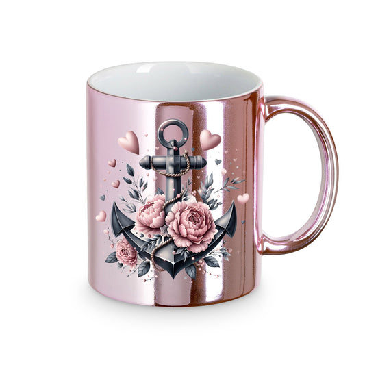 Tasse Chrome Rose - Anker Schwarz