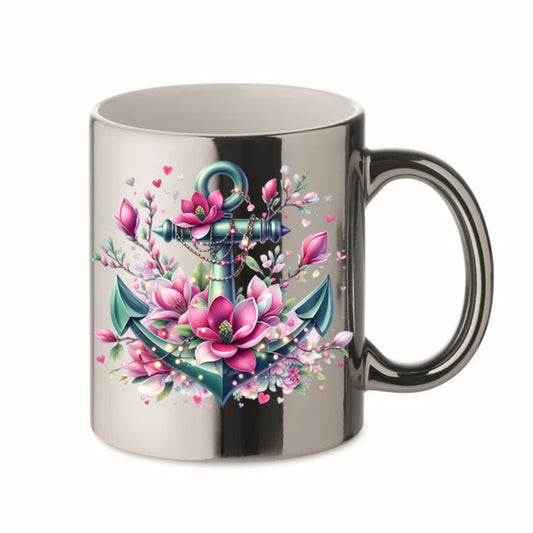 Tasse Chrome Silber - Anker Grün