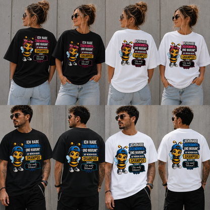 Statement T-Shirt Statement Shirt Biene Shampoo Frontprint & Backprint | Unisex