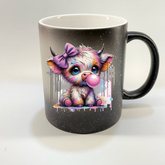 Tasse - Magic Tasse Schwarz - Bubble Kuh