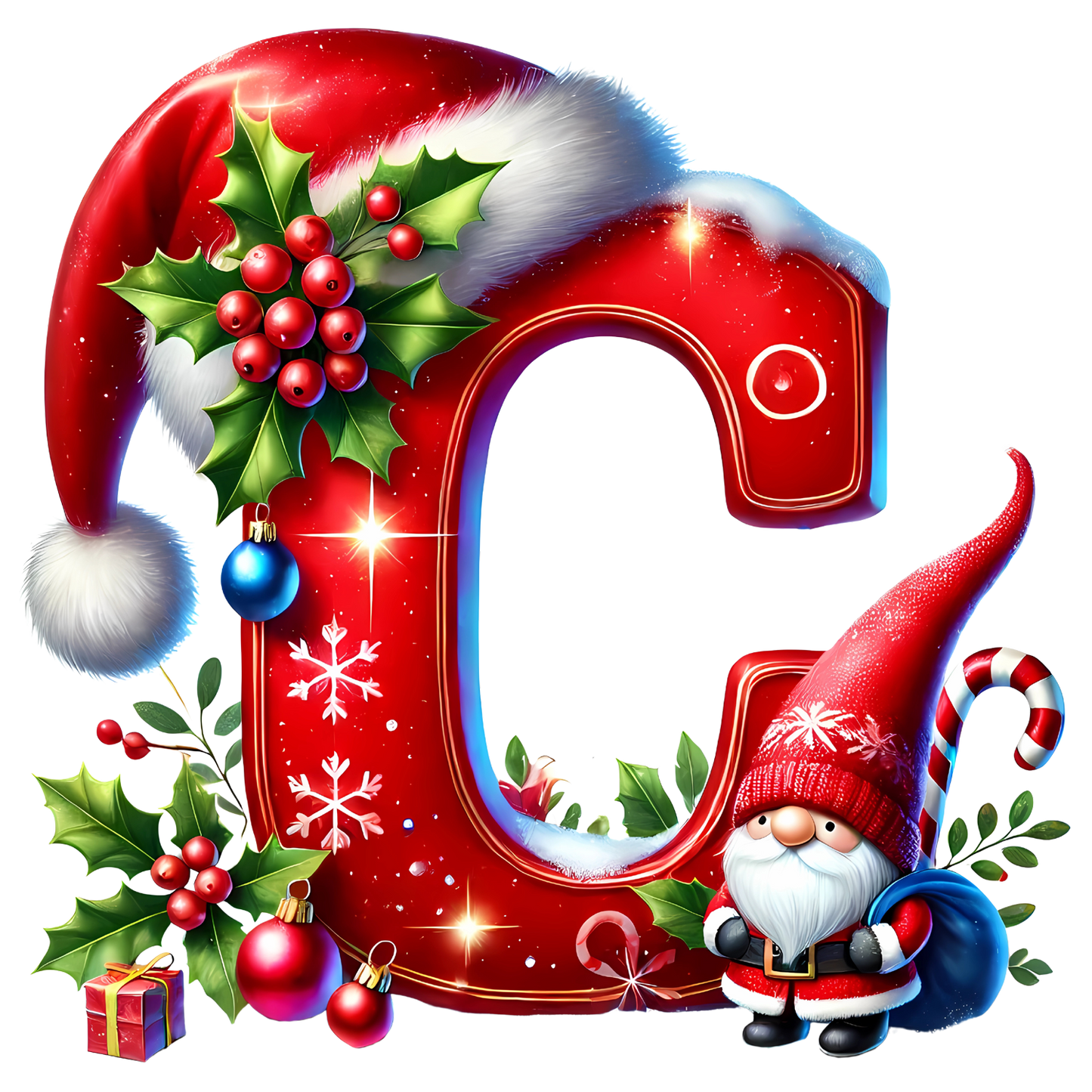 Tasse - Weihnachtstasse Buchstaben A - Z