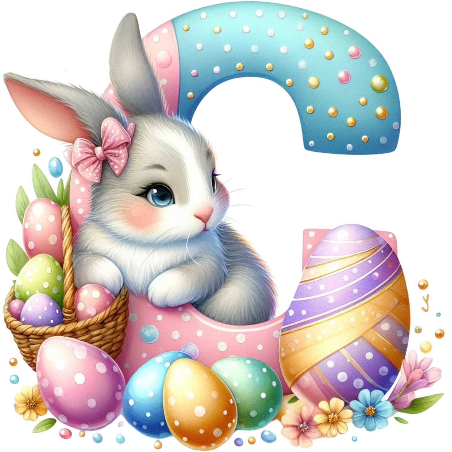 Tasse - Ostern Easter Buchstaben A - Z