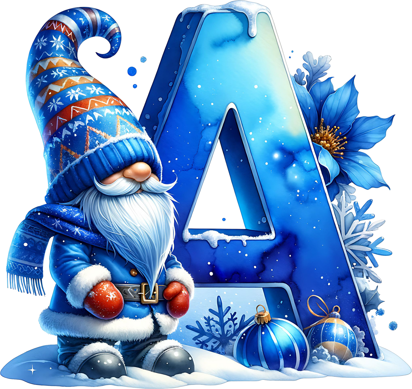 Tasse - Wintertasse Buchstaben A - Z