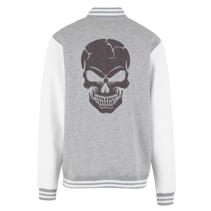 Collage Jacke - Skull Head - Multi Glitter