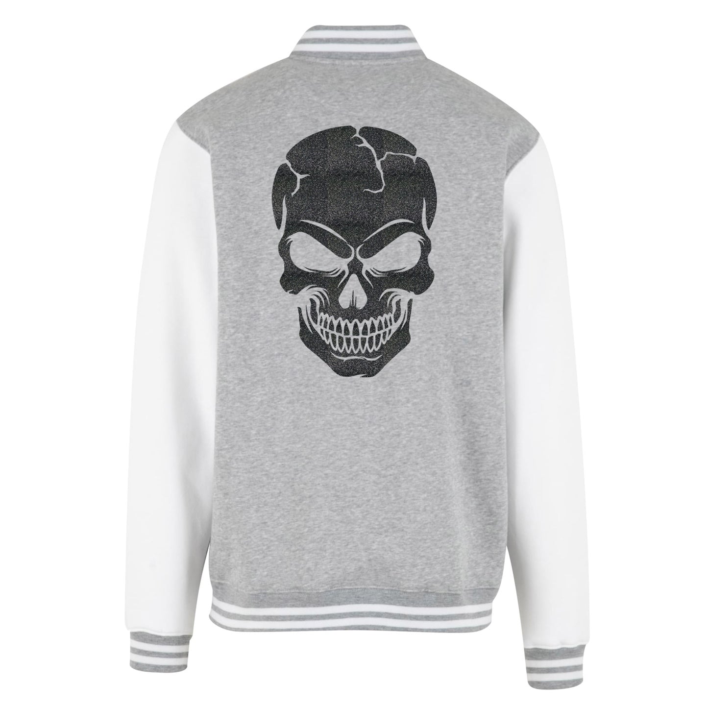Collage Jacke - Skull Head - Schwarz Glitter