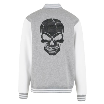 Collage Jacke - Skull Head - Schwarz Glitter