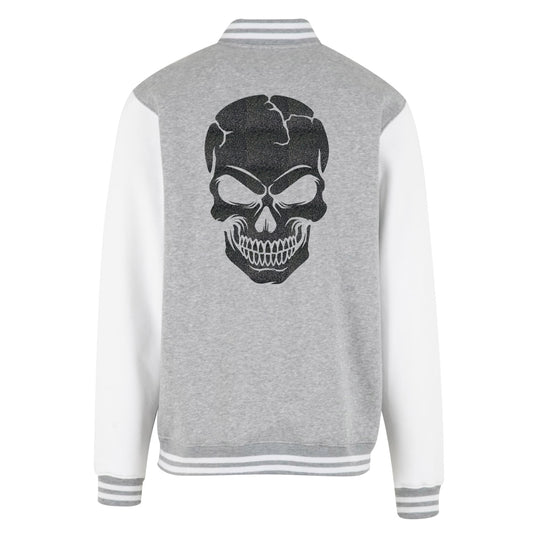 Collage Jacke - Skull Head - Schwarz Glitter