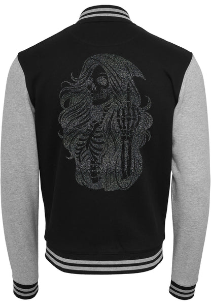 Collage Jacke - Skull Woman Mittelfinger