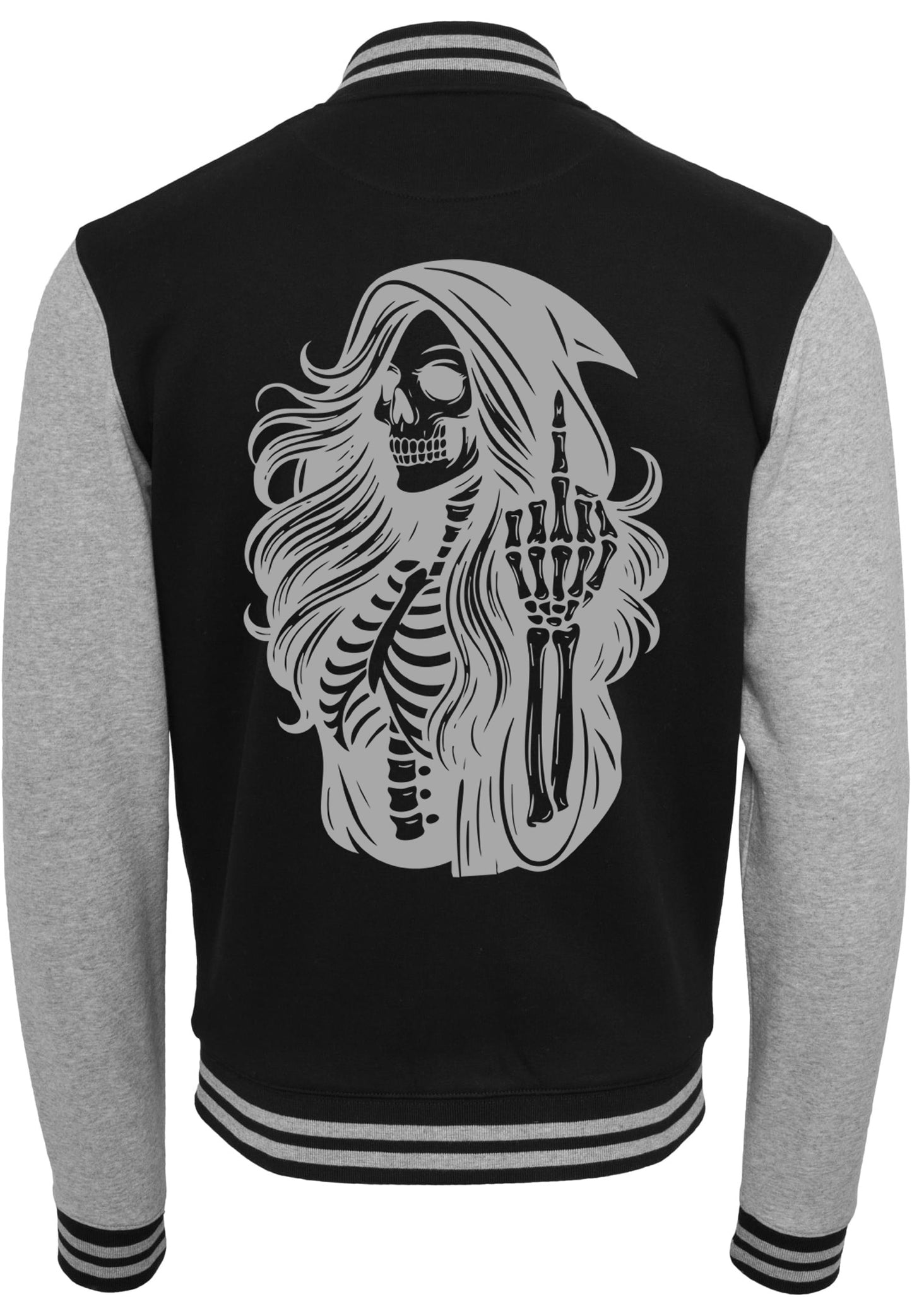 Collage Jacke - Skull Woman Mittelfinger