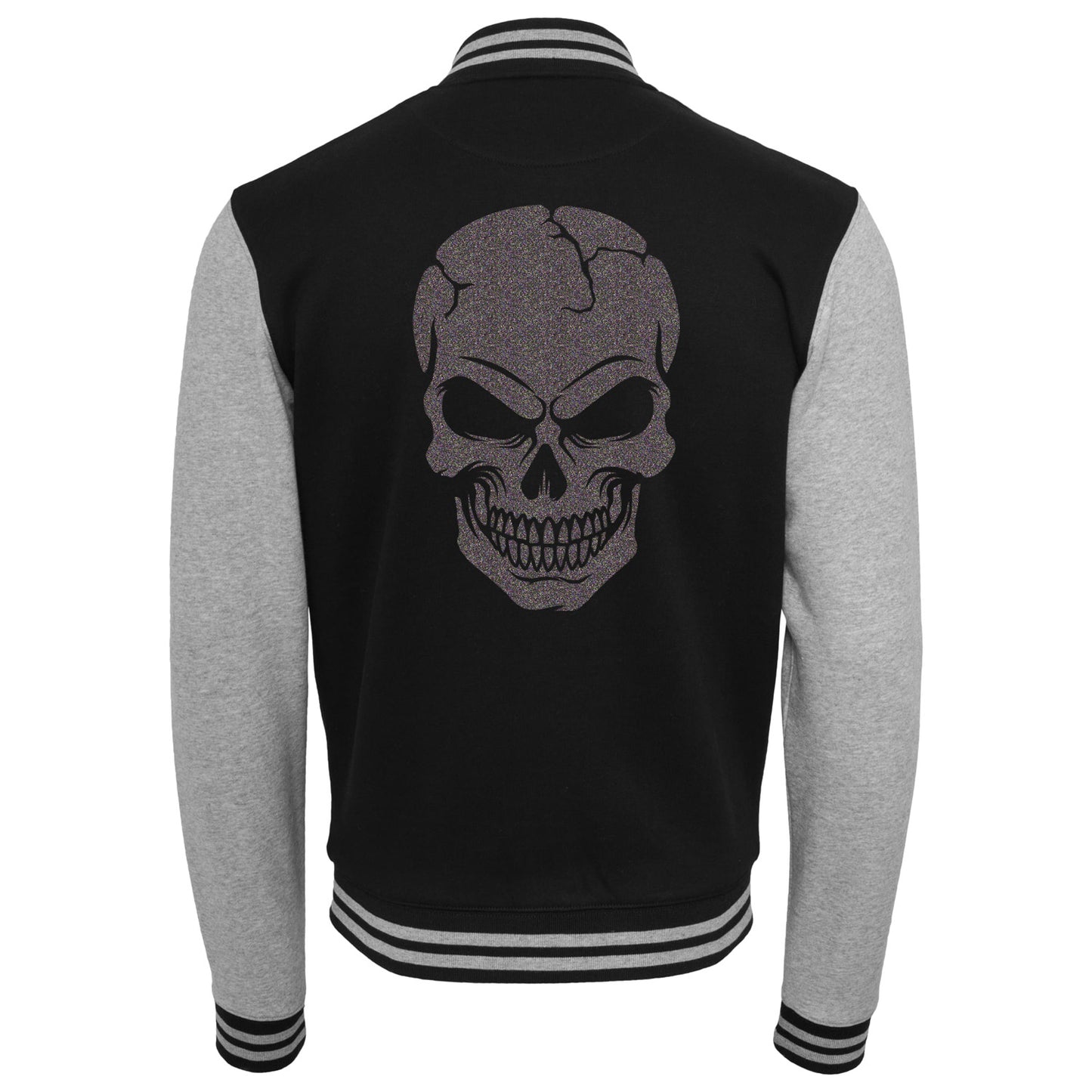 Collage Jacke - Skull Head - Multi Glitter
