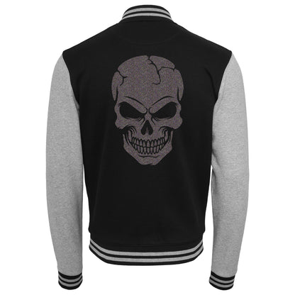 Collage Jacke - Skull Head - Multi Glitter