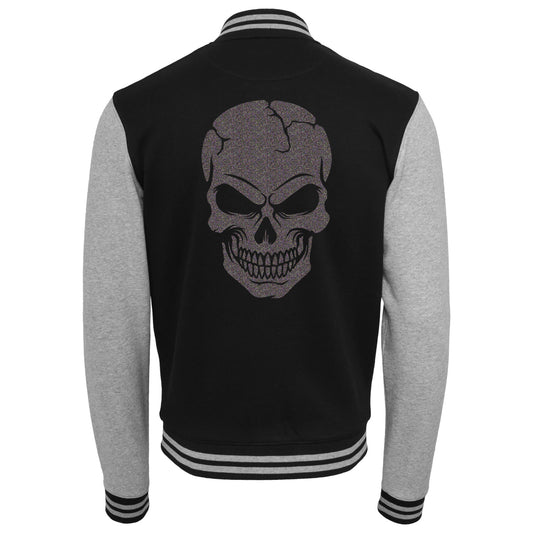 Collage Jacke - Skull Head - Multi Glitter