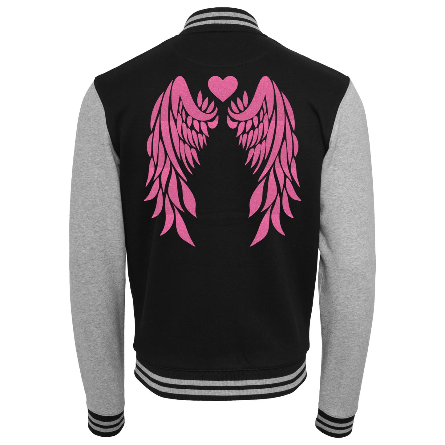 Collage Jacke - Angel Wings - Neon Rosa Glitter