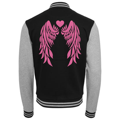 Collage Jacke - Angel Wings - Neon Rosa Glitter