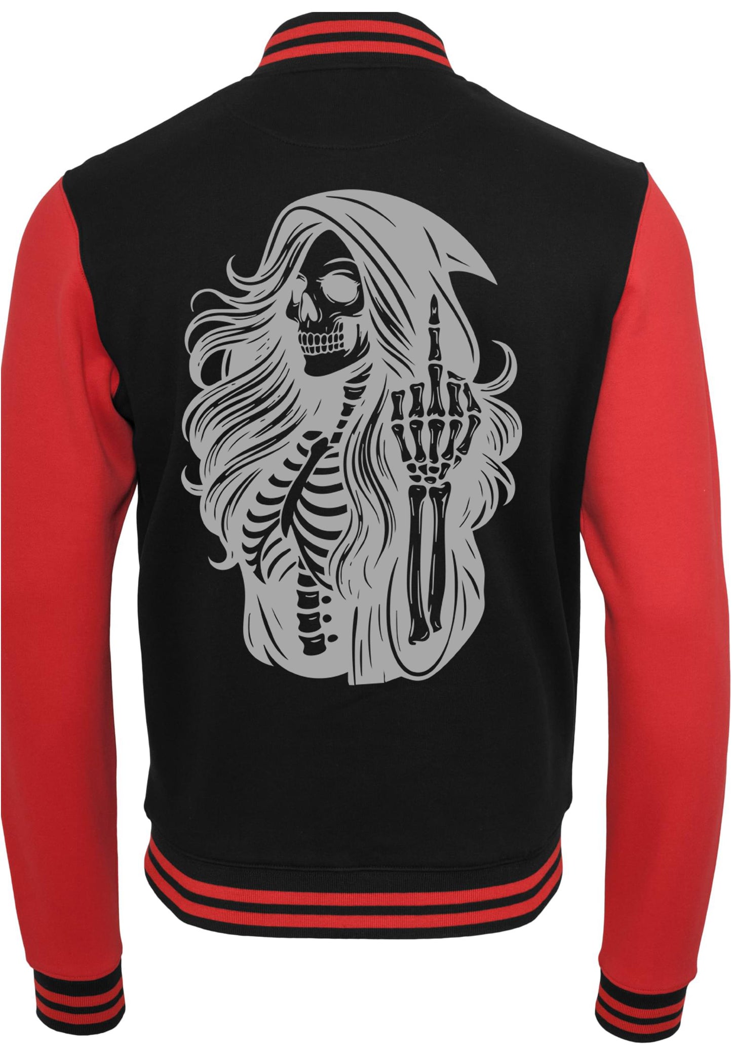 Collage Jacke - Skull Woman Mittelfinger