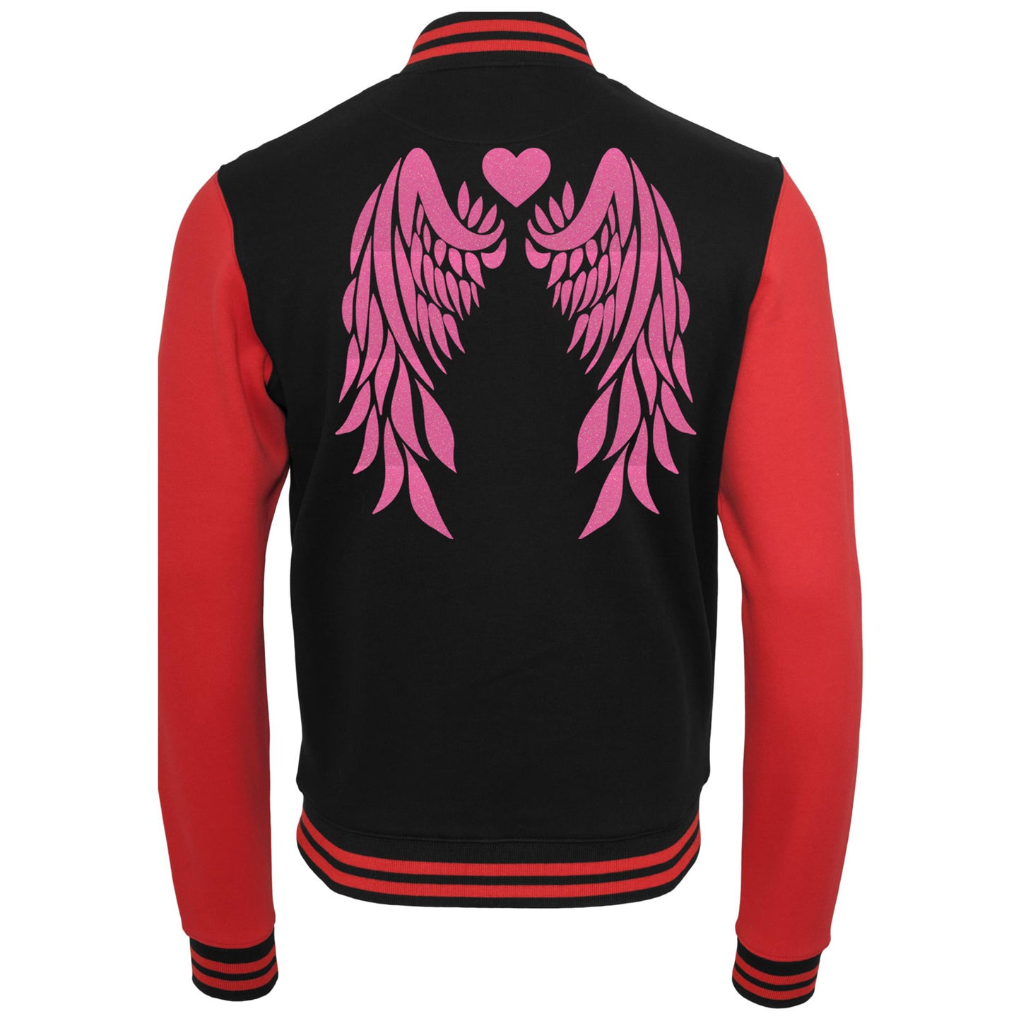 Collage Jacke - Angel Wings - Neon Rosa Glitter