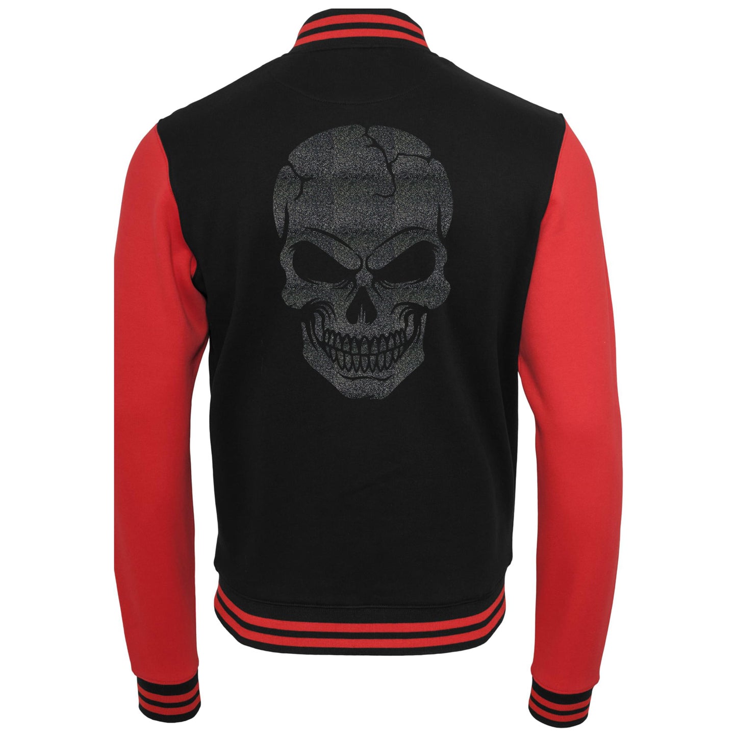 Collage Jacke - Skull Head - Schwarz Glitter