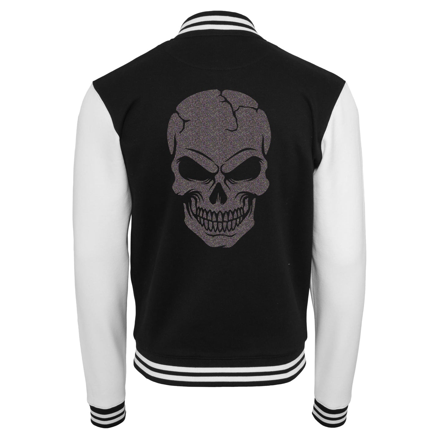 Collage Jacke - Skull Head - Multi Glitter
