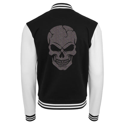 Collage Jacke - Skull Head - Multi Glitter