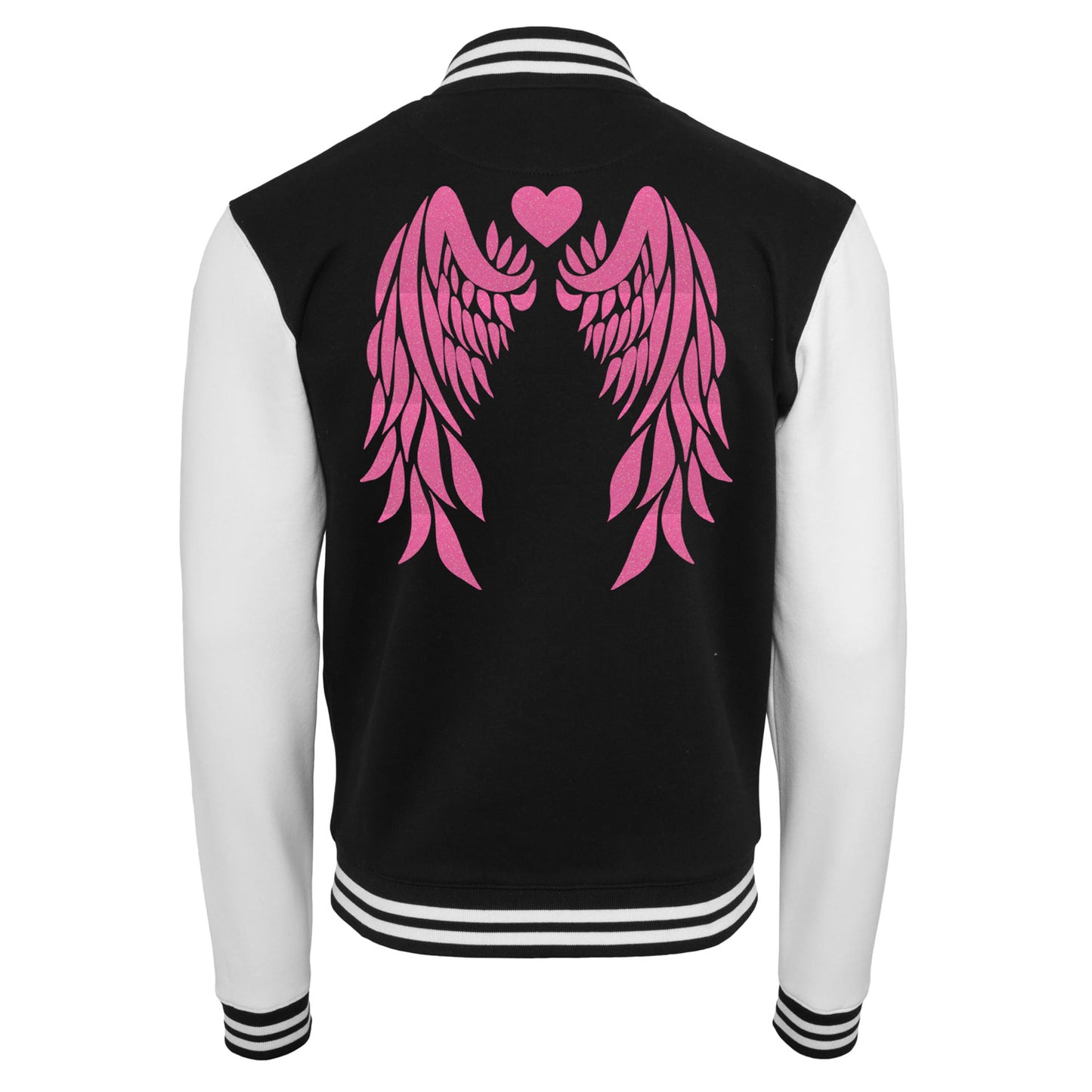 Collage Jacke - Angel Wings - Neon Rosa Glitter
