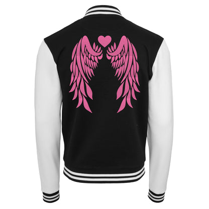 Collage Jacke - Angel Wings - Neon Rosa Glitter