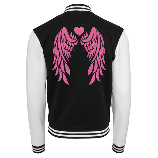 Collage Jacke - Angel Wings - Neon Rosa Glitter
