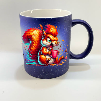 Tasse - Magic Tasse Blau - Eichhörnchen - Hole Nuss