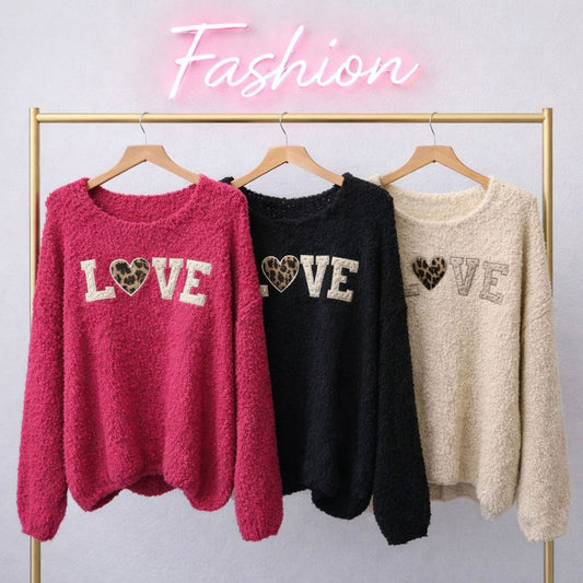 Pullover Strick Love Leo