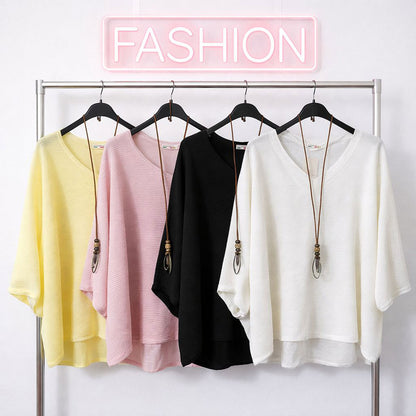 Musselin Bluse + Top mit Kette