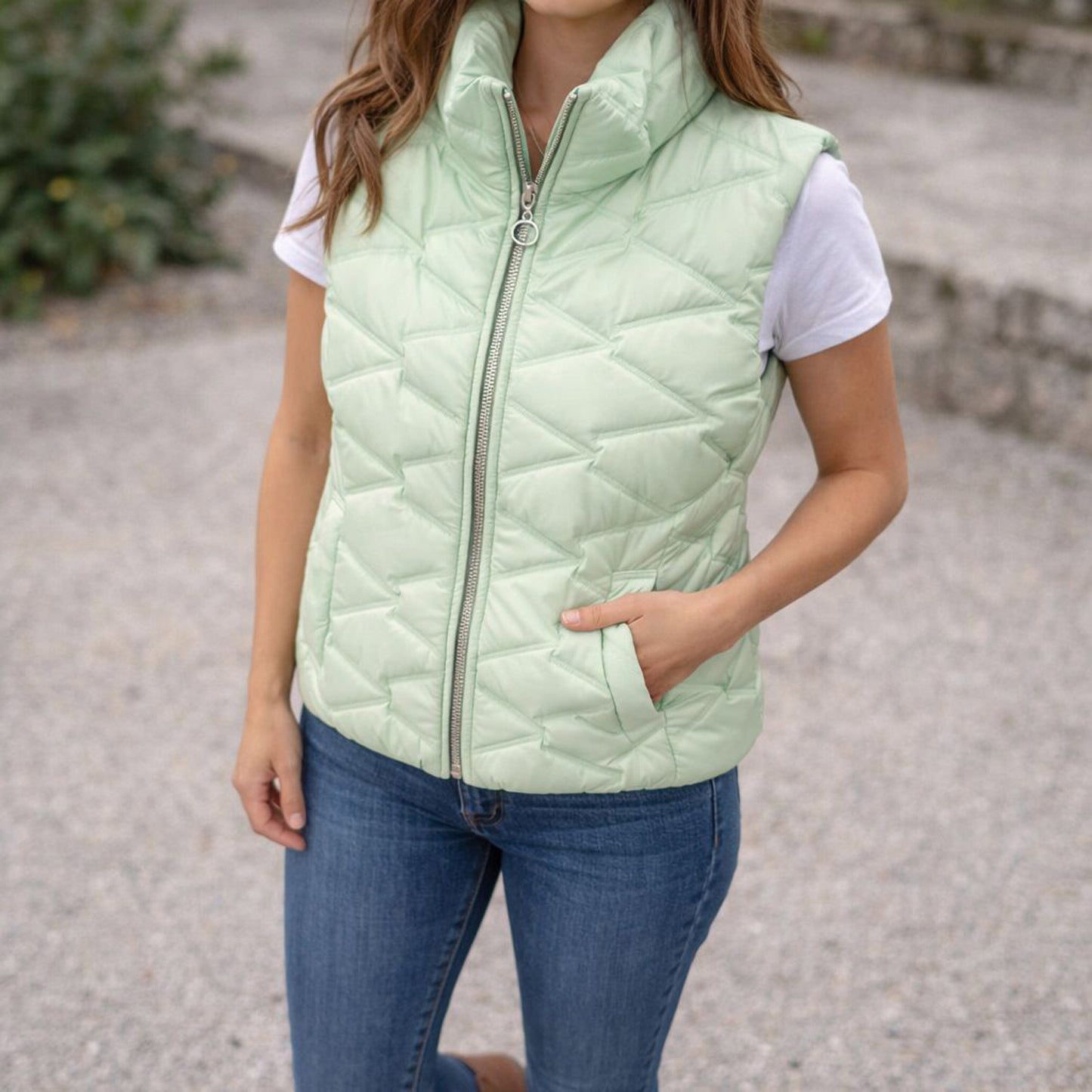 Steppweste Weste kurz