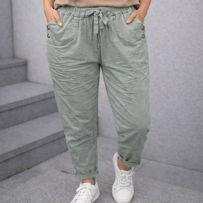 Stoffhose Hose Stretchhose - Glitzerkordel