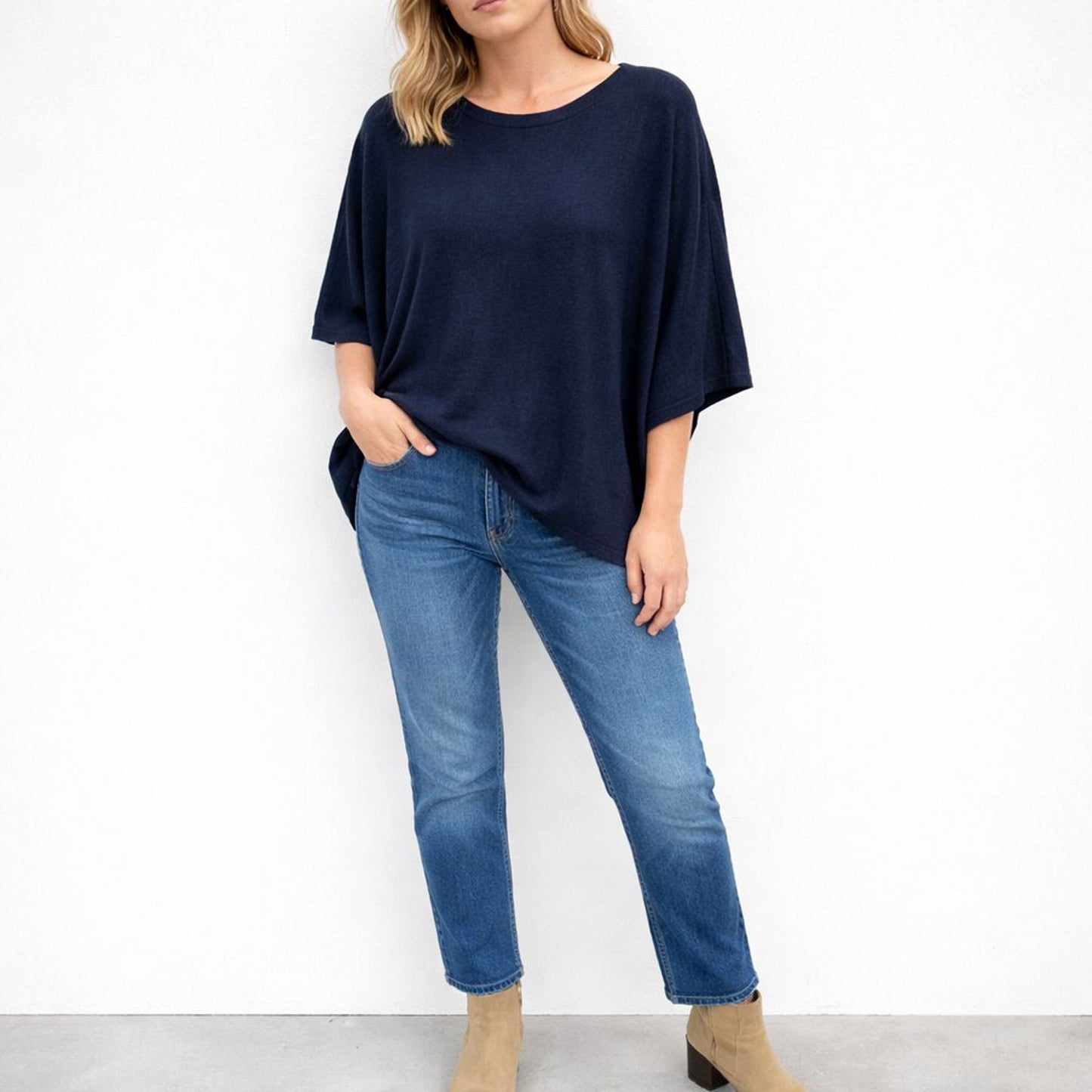 Longshirt Feinstrick Strick