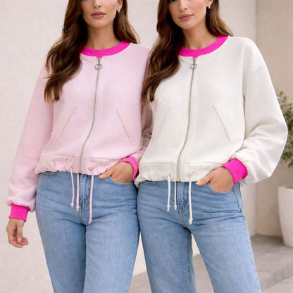 Stoffjacke Jacke sportlich elegant - Tragbar bis Gr. 44