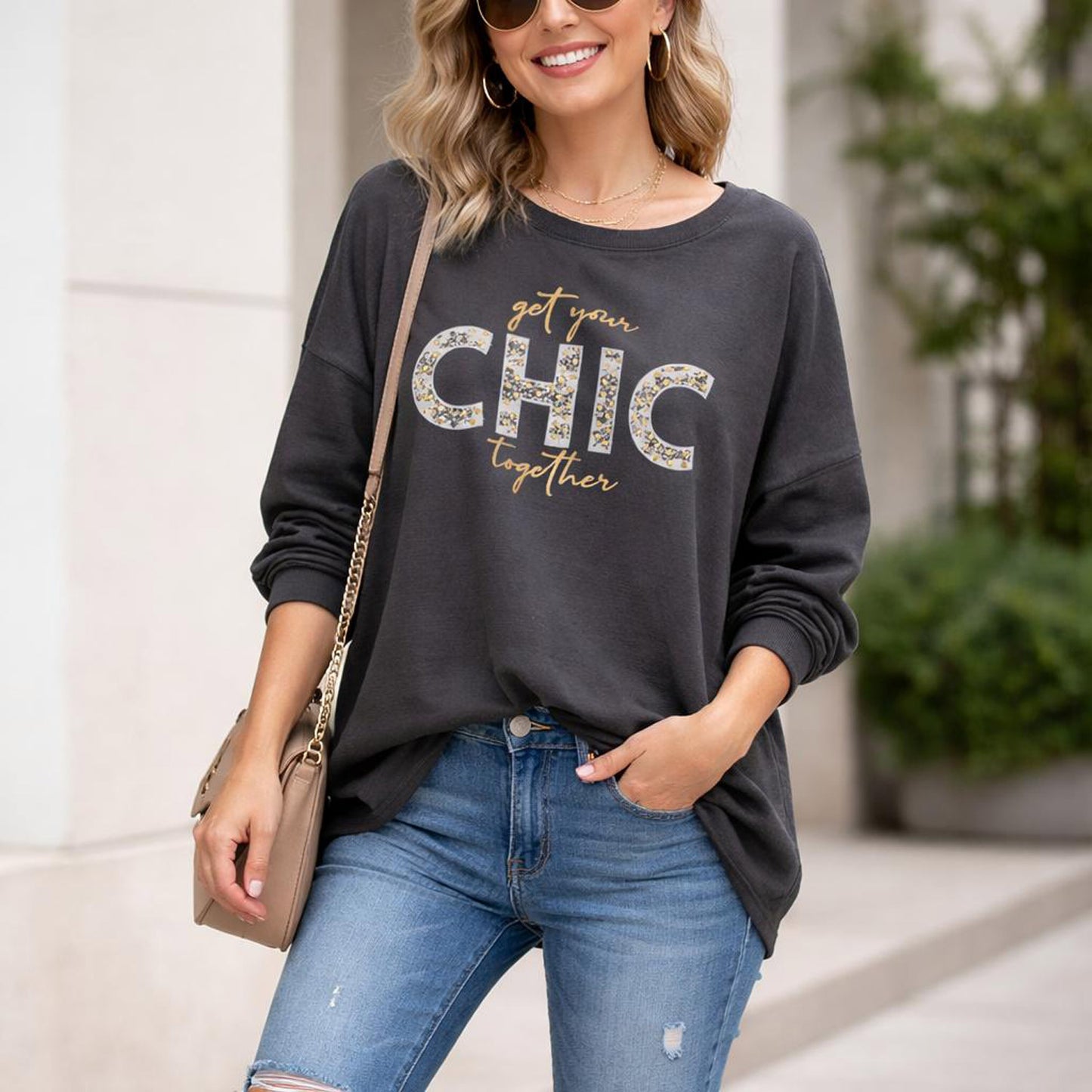 Longhsirt Shirt Get your Chic Together - Tragbar bis Größe 46 / 48