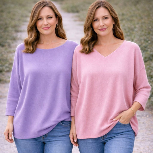 Longhsirt Uni Tragbar von Größe 38 -46