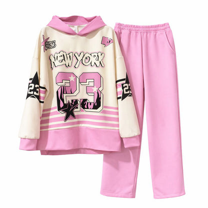 Jogginganzug Sportanzug Jogging Freizeit New York Tragbar von 34 bis 46