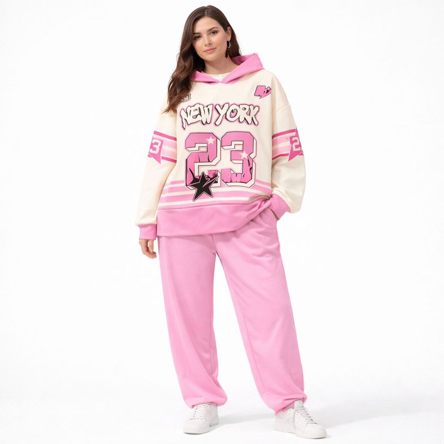 Jogginganzug Sportanzug Jogging Freizeit New York Tragbar von 34 bis 46