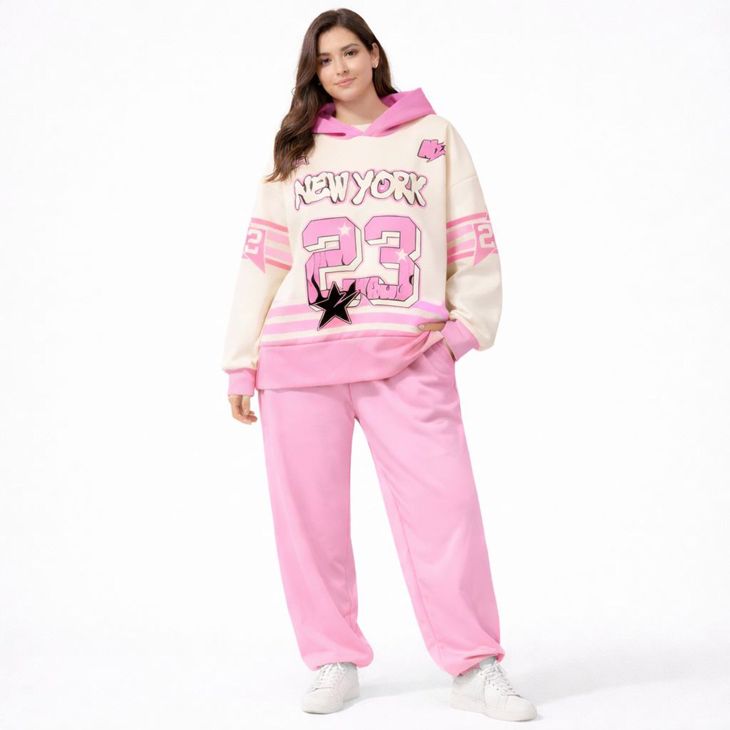 Jogginganzug Sportanzug Jogging Freizeit New York Tragbar von 34 bis 46