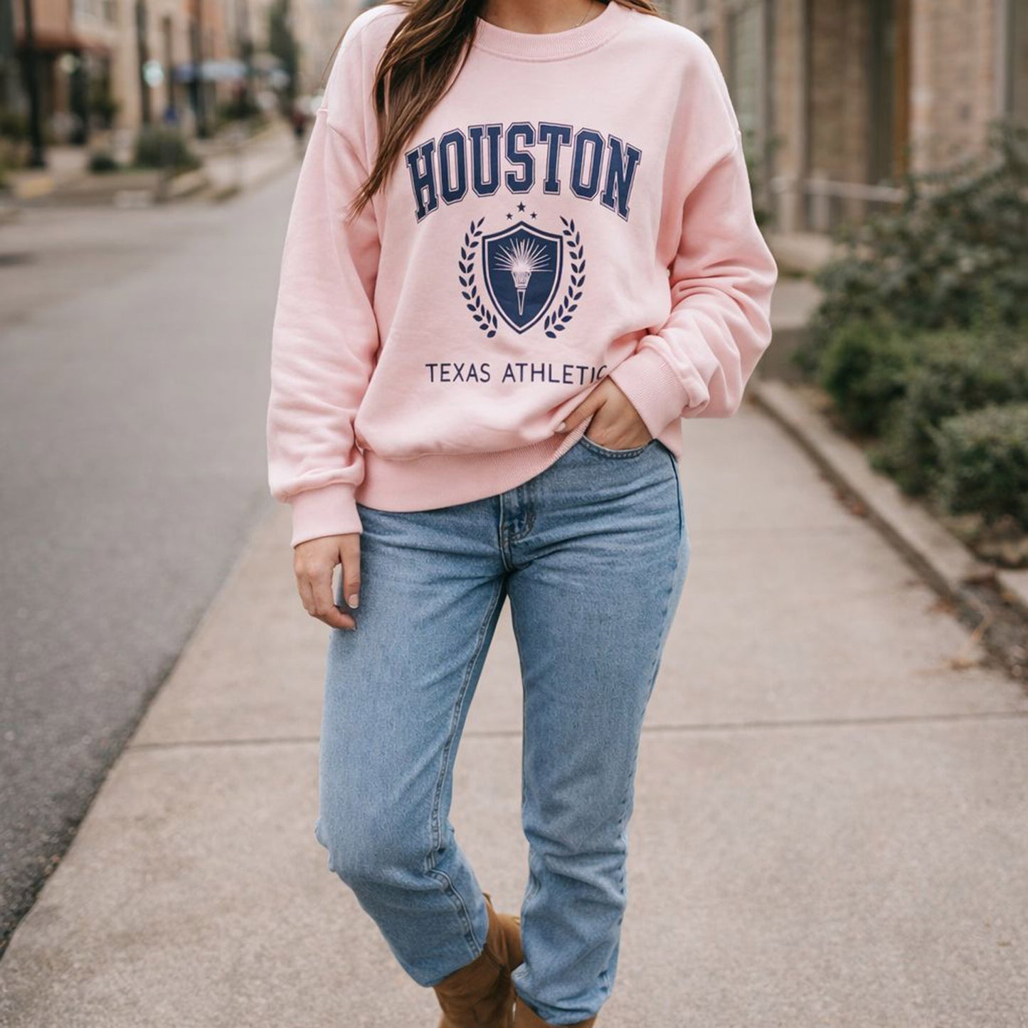 Sweatshirt Pullover Houston Tragbar von Größe 38 - 44