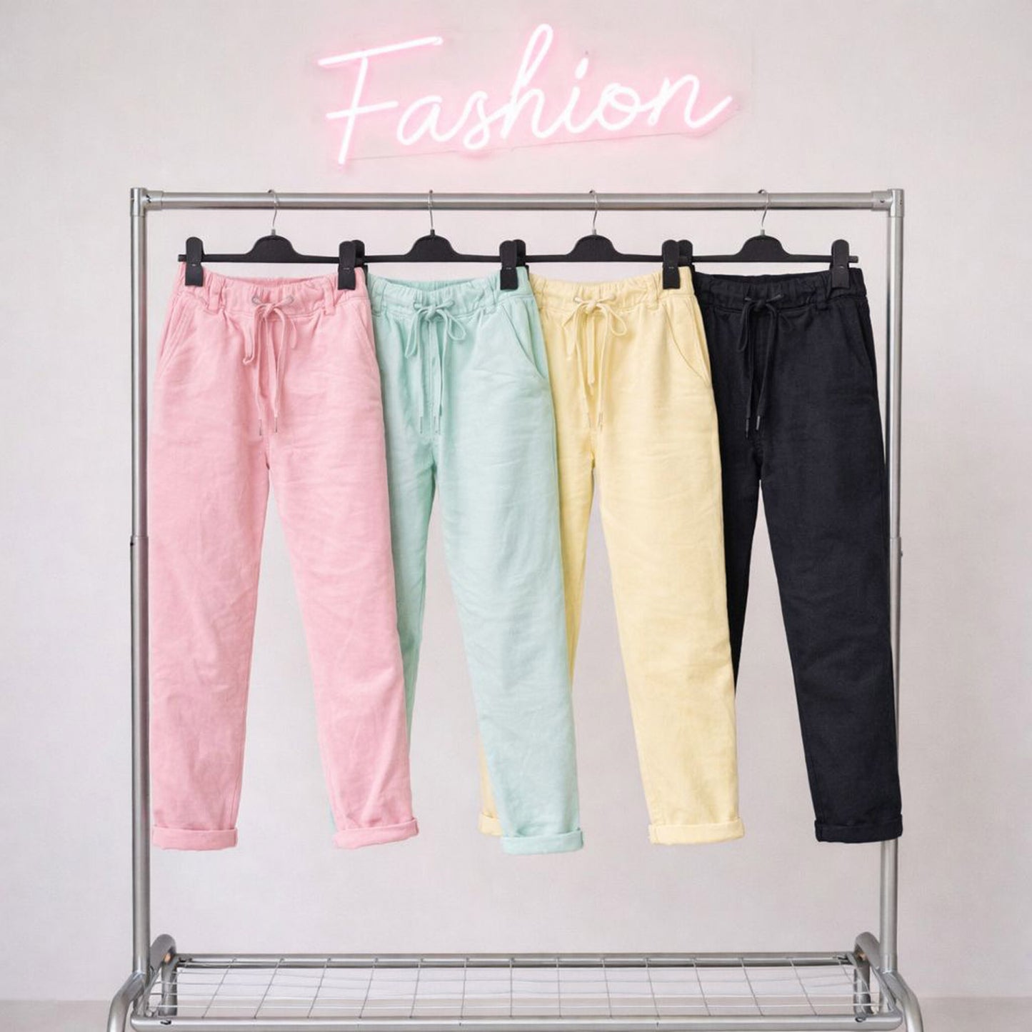 Stoffhose Hose Stretchhose - Glitzerkordel Tragbar bis Größe 44