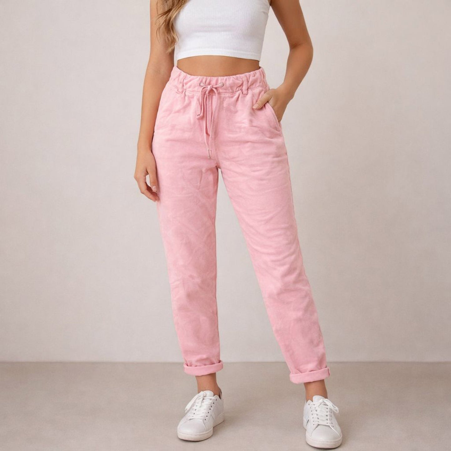 Stoffhose Hose Stretchhose - Glitzerkordel Tragbar bis Größe 44