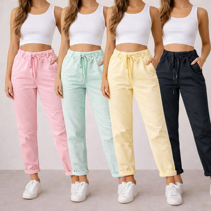 Stoffhose Hose Stretchhose - Glitzerkordel Tragbar bis Größe 44