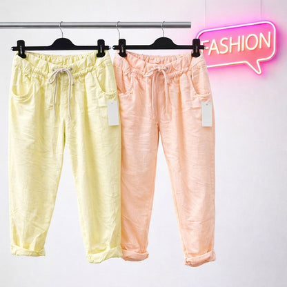 Stoffhose Hose Stretchhose - Glitzerkordel Tragbar bis Größe 46