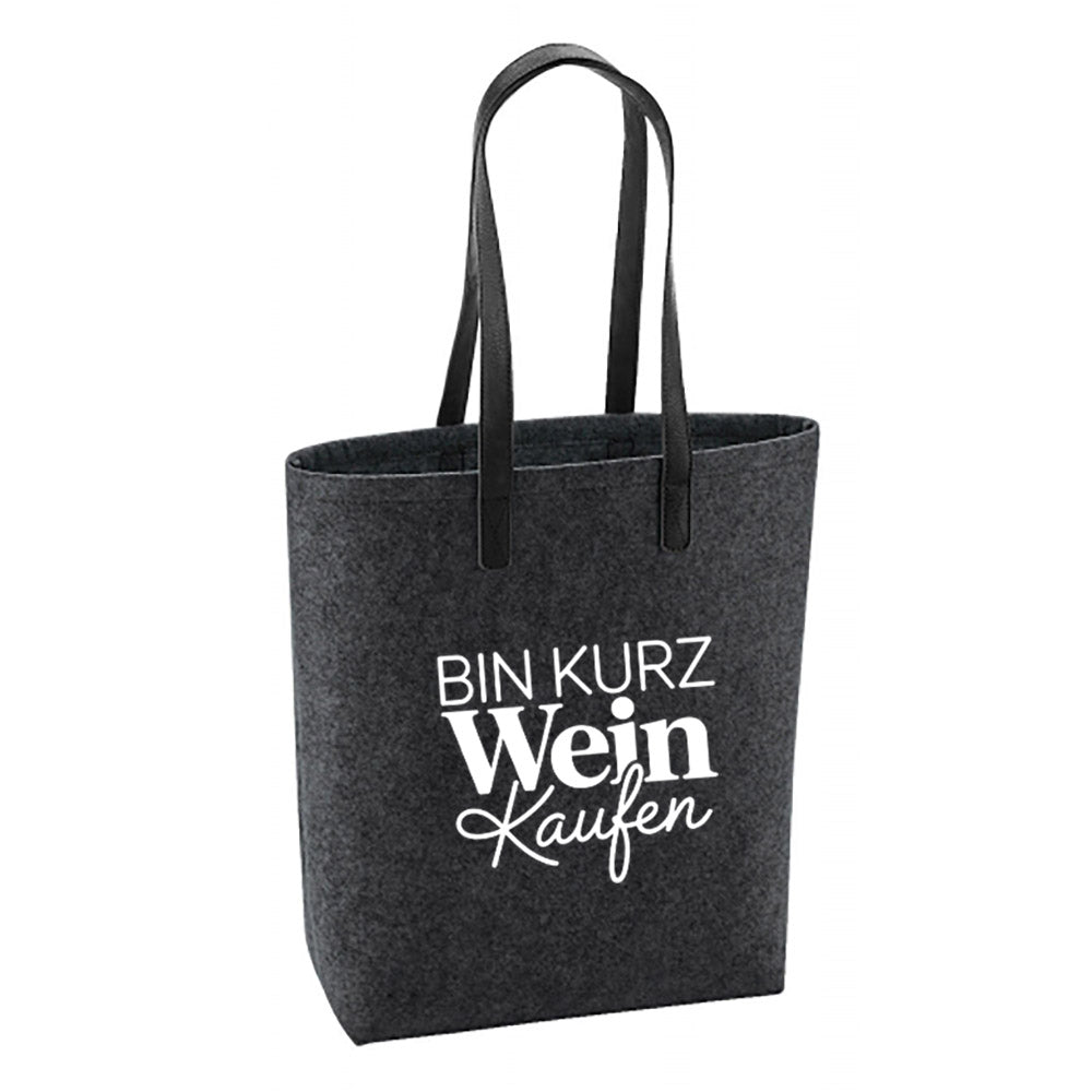Filz Tasche - Weinkaufen..