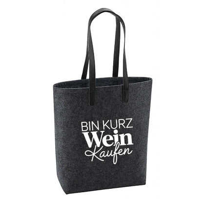 Filz Tasche - Weinkaufen..