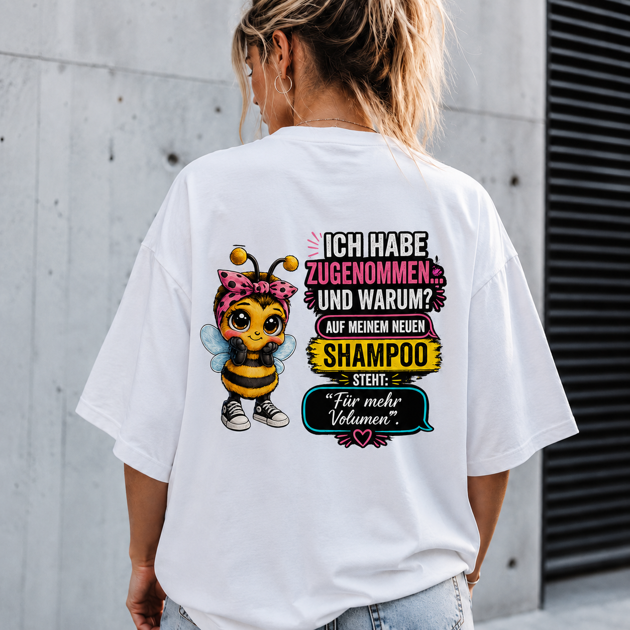 Statement T-Shirt Statement Shirt Biene Shampoo Frontprint & Backprint | Unisex